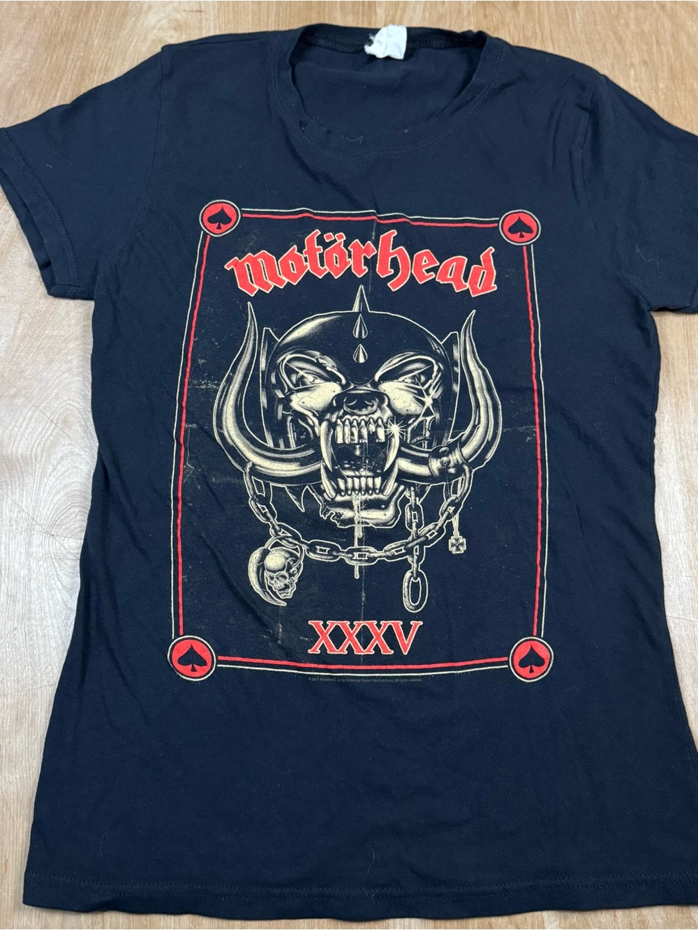 Motörhead XXXV Women’s Black Short Sleeve Tee Size Medium.